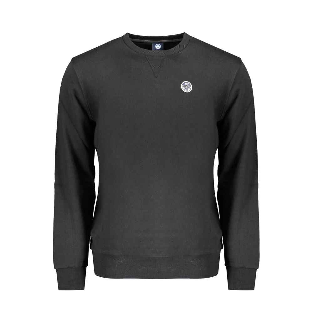 North Sails Black Cotton Men Sweater