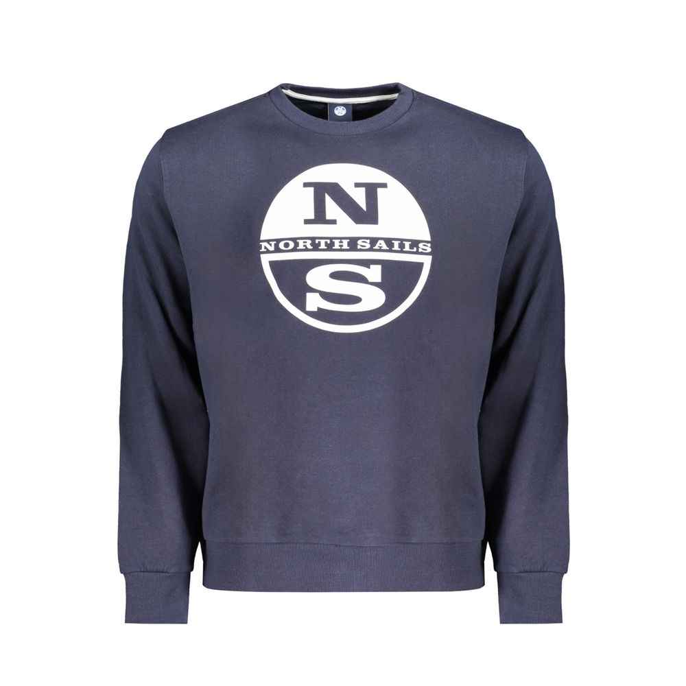 North Sails Blue Cotton Men Sweater