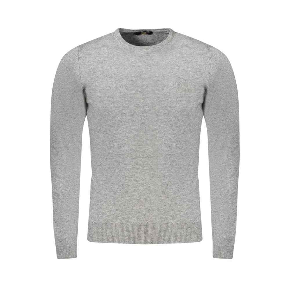 Cavalli Class Grigio Viscosa Men's Sweater