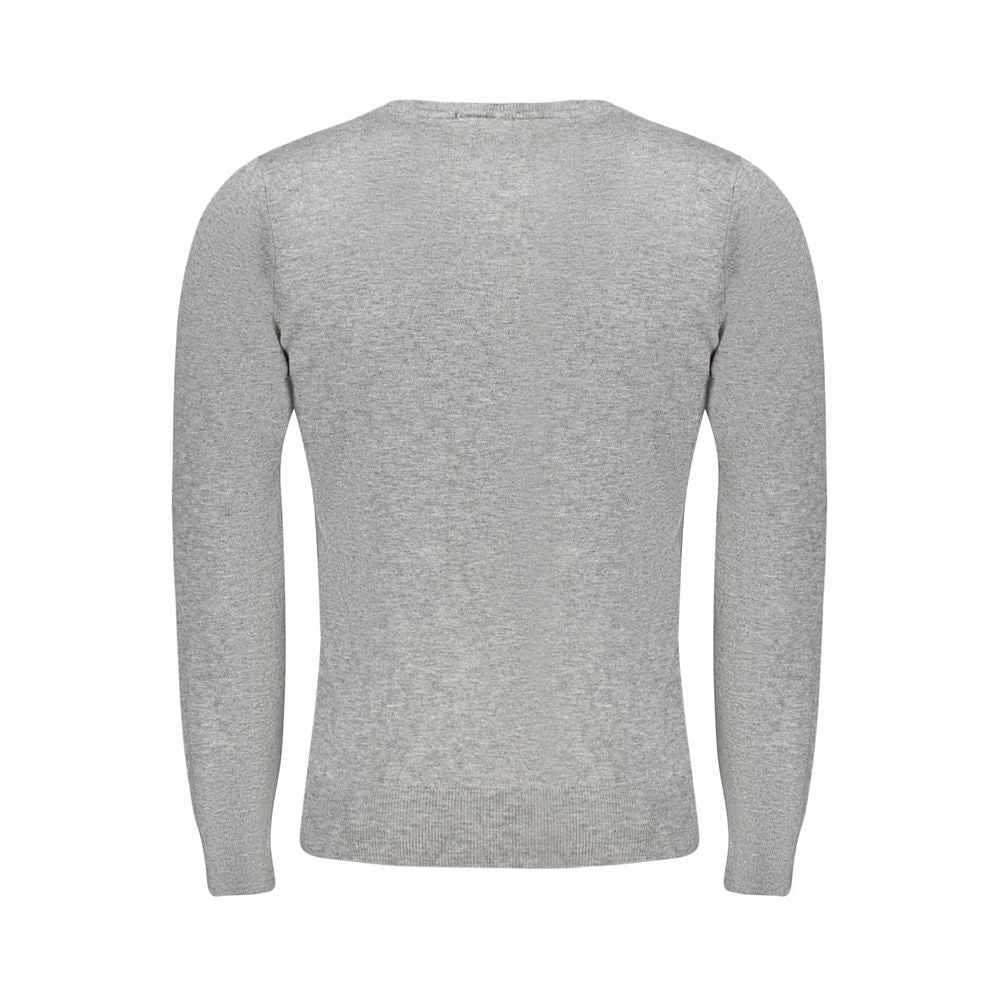 Cavalli Class Grigio Viscosa Men's Sweater