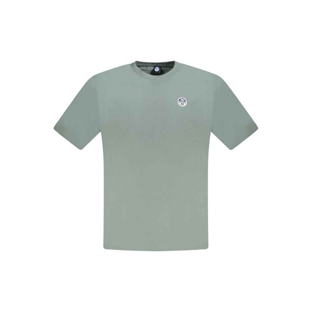 North Sails Green Cotton Men T-Shirt