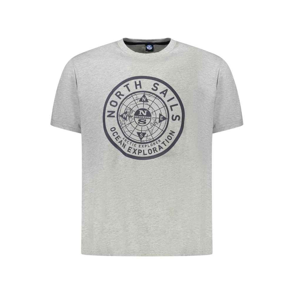 North Sails Brown Cotton Men T-Shirt