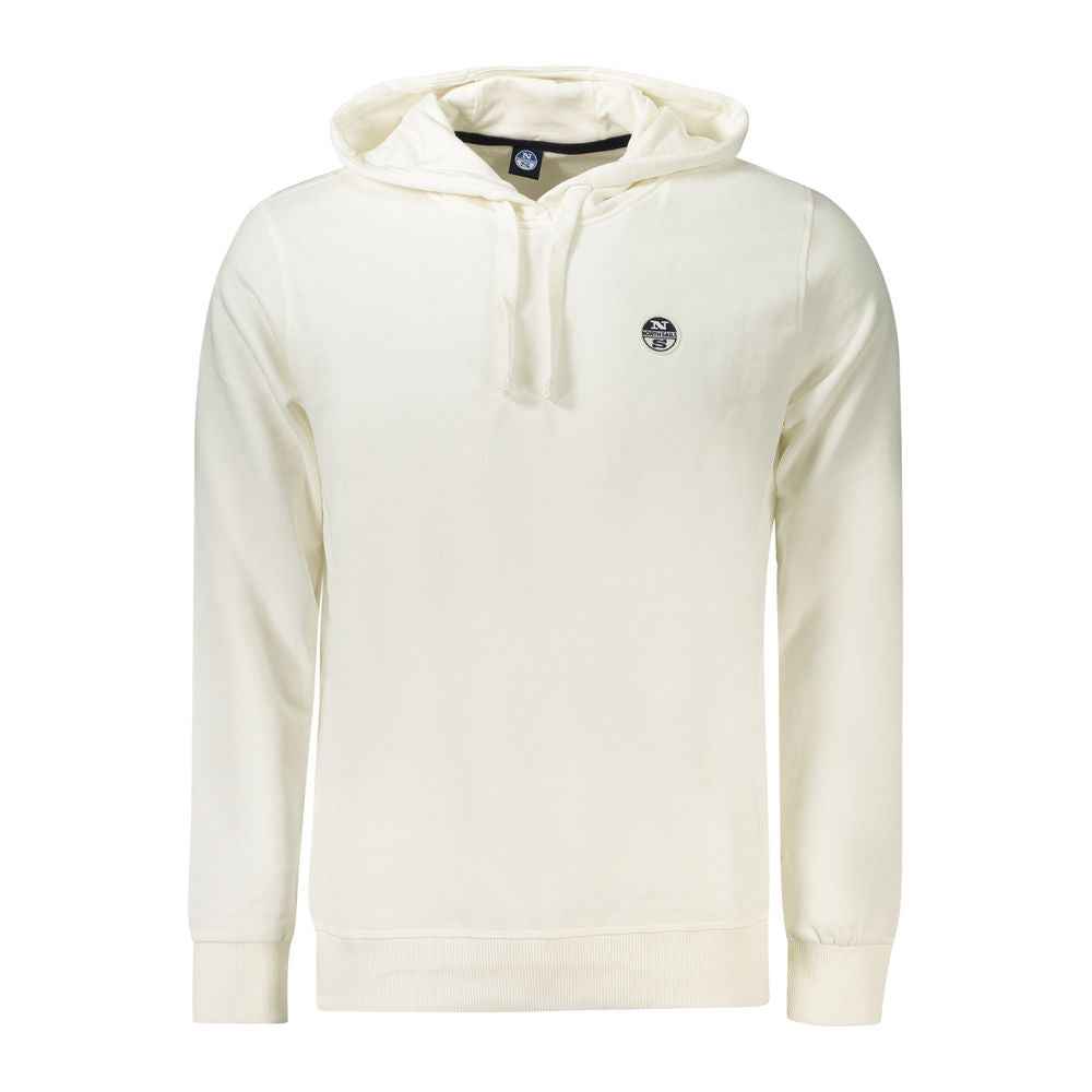 North Sails White Cotton Men's Hooded Sweatshirt