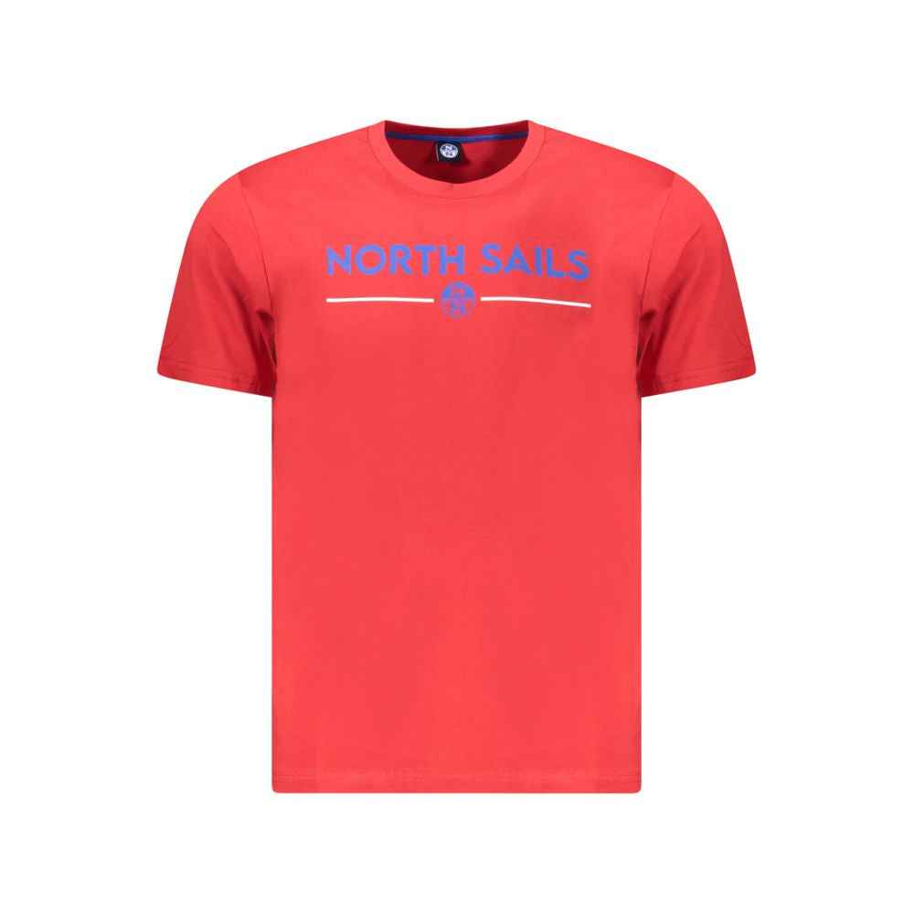 North Sails Red Cotton Men T-Shirt