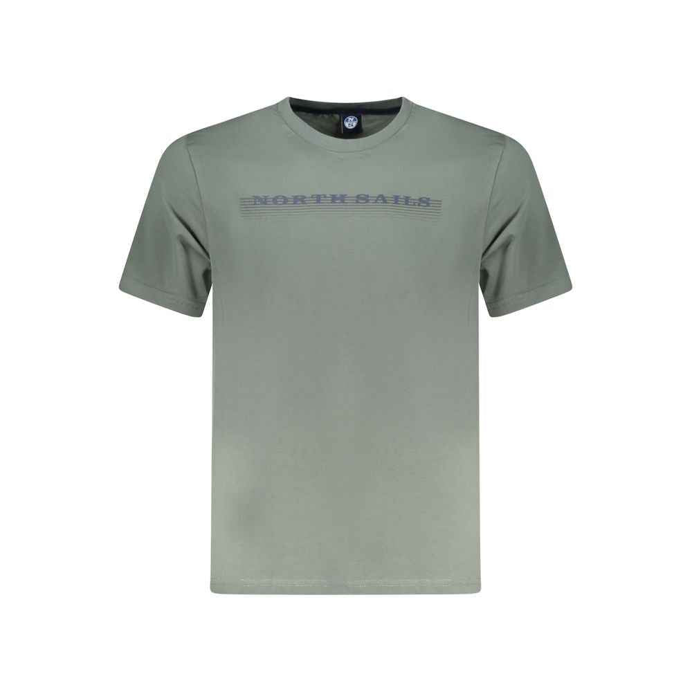 North Sails Green Cotton Men T-Shirt