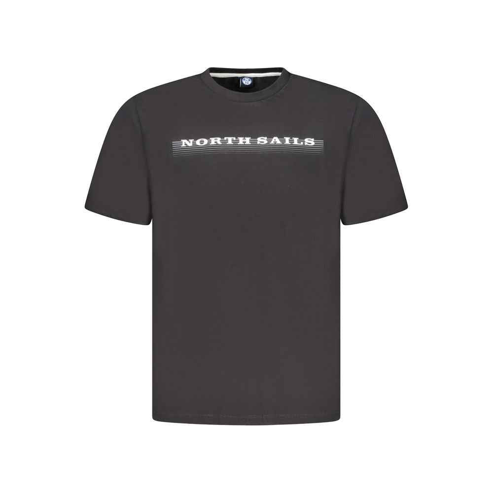North Sails Black Cotton Men TShirt