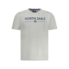 North Sails Brown Cotton Men T-Shirt