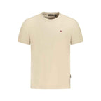 Napapijri Beige Cotton Men T-Shirt