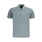 Napapijri Brown Cotton Men Polo Shirt