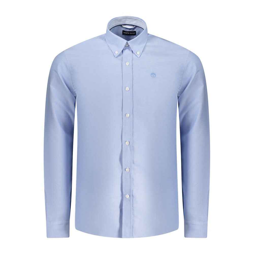 North Sails Light Blue Cotton Men Shirt