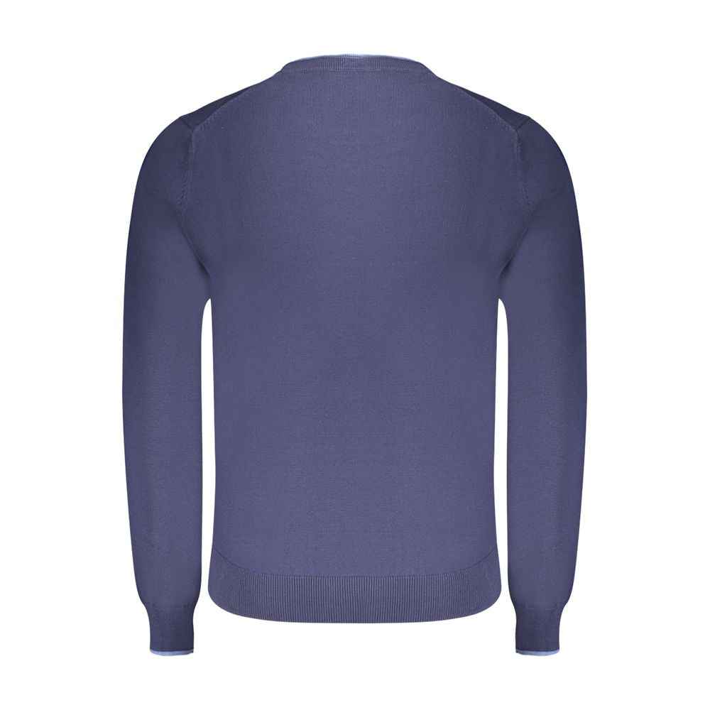 North Sails Blue Cotton Men Sweater