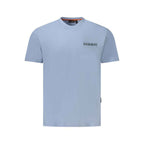 Napapijri Light Blue Cotton Men T-Shirt