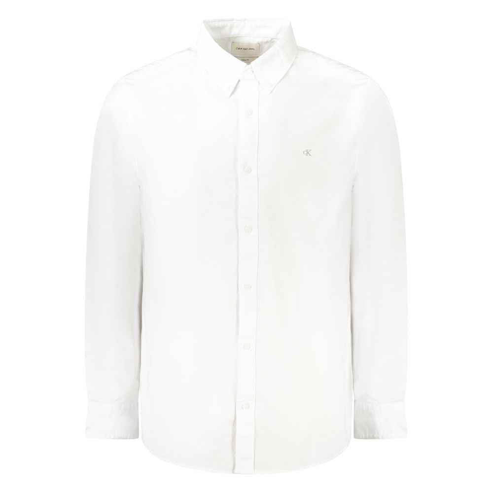 Calvin Klein White Cotton Men Shirt