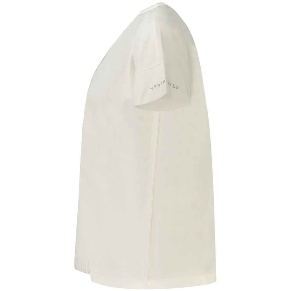 North Sails White Cotton Women T-Shirt