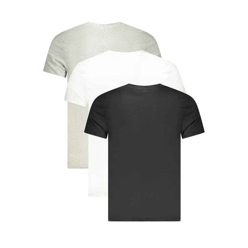 Calvin Klein Gray Cotton Men T-Shirt
