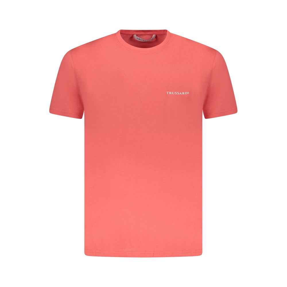 Trussardi Pink Cotton Men T-Shirt