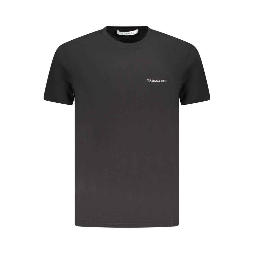 Trussardi Black Cotton Men T-Shirt