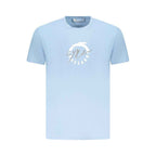 Trussardi Light Blue Cotton Men T-Shirt