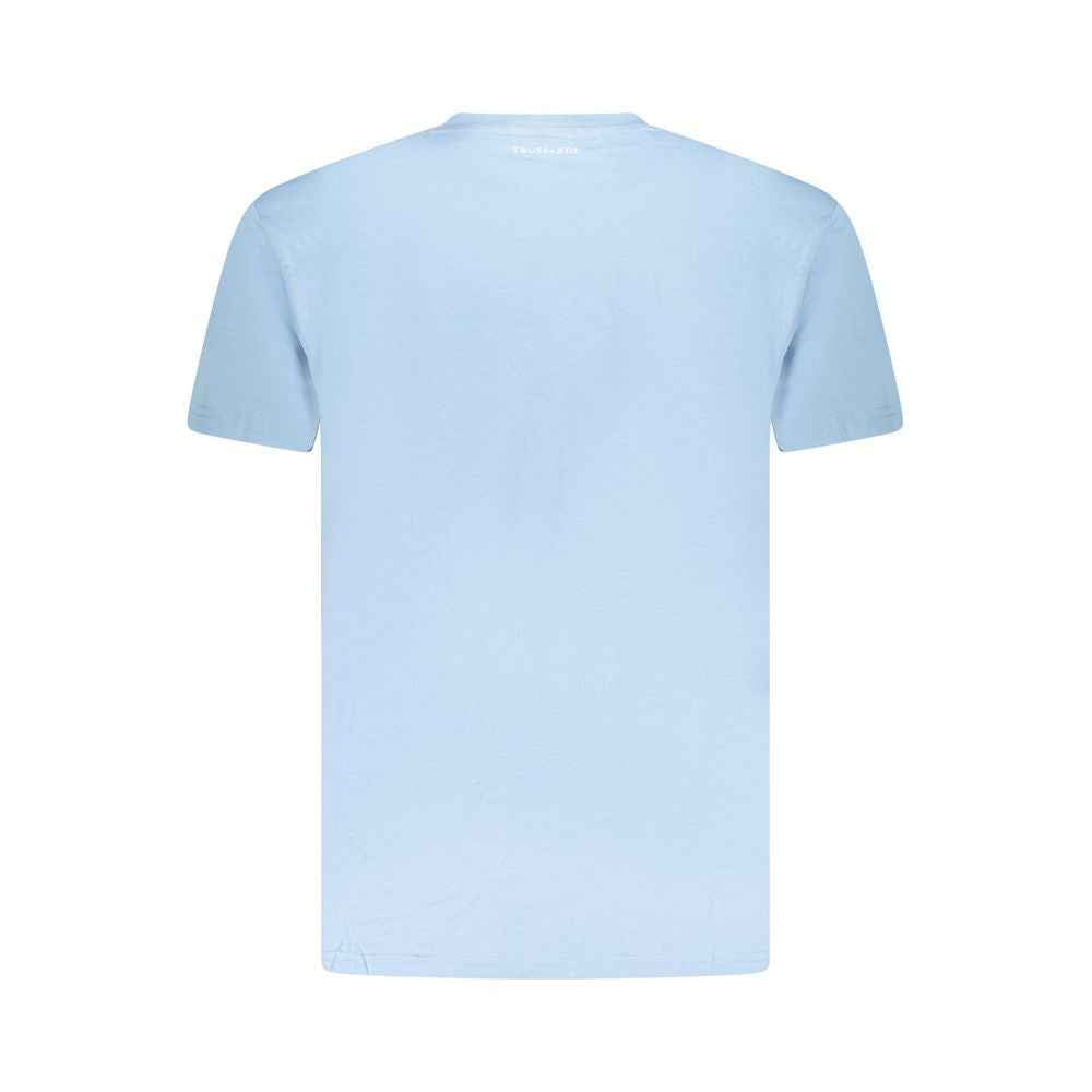 Trussardi Light Blue Cotton Men T-Shirt
