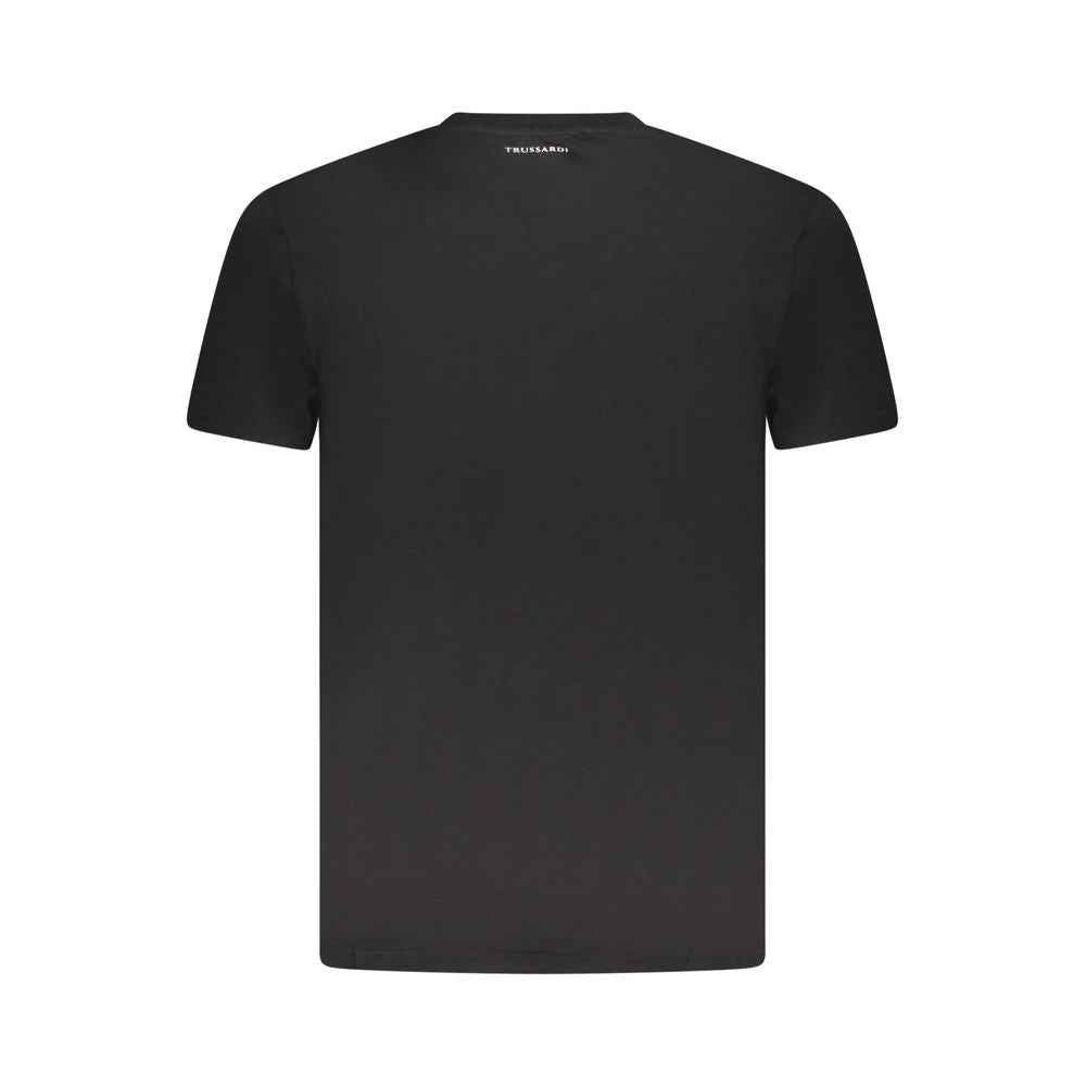 Trussardi Black Cotton Men T-Shirt
