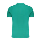 Cavalli Class Green Cotton Men Polo Shirt