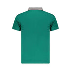 Cavalli Class Green Cotton Men Polo Shirt