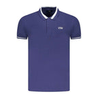 Cavalli Class Blue Cotton Men Polo Shirt