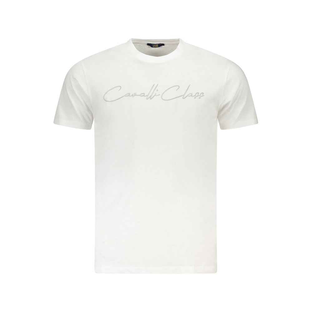 Cavalli Class White Cotton Mens TShirt