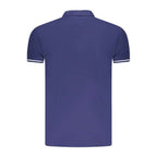 Cavalli Class Blue Cotton Men Polo Shirt