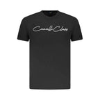 Cavalli Class Black Cotton Men T-Shirt