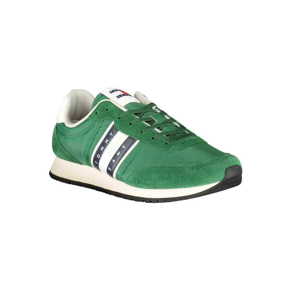 Tommy Hilfiger Green Polyester Men Sneaker