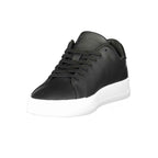Tommy Hilfiger Black Leather Men Sneaker