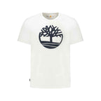 Timberland White Cotton Men T-Shirt