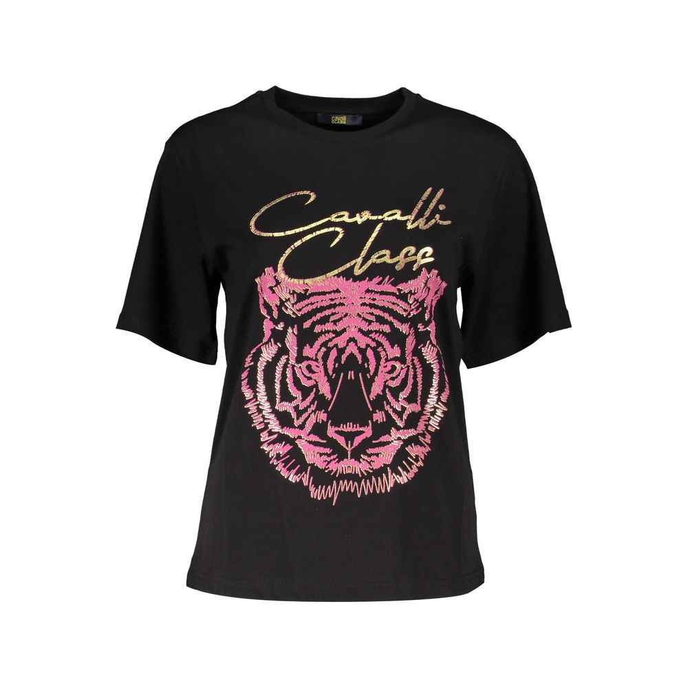 Cavalli Class Black Cotton Women Top