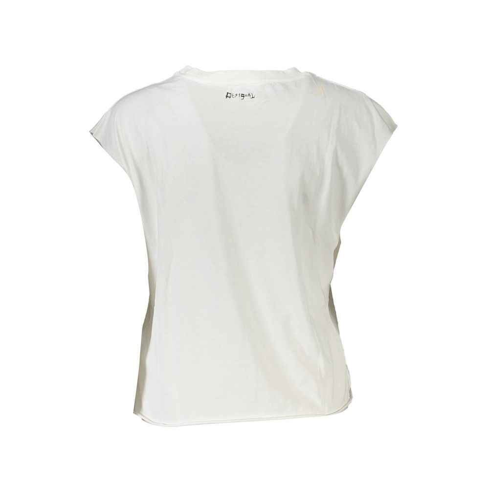 Desigual White Cotton Women Top