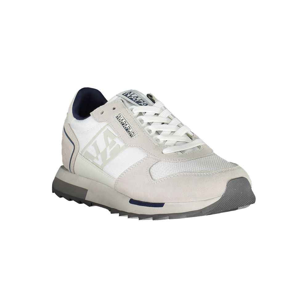 Napapijri White Leather Men Sneaker