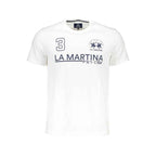 La Martina White Cotton Men T-Shirt