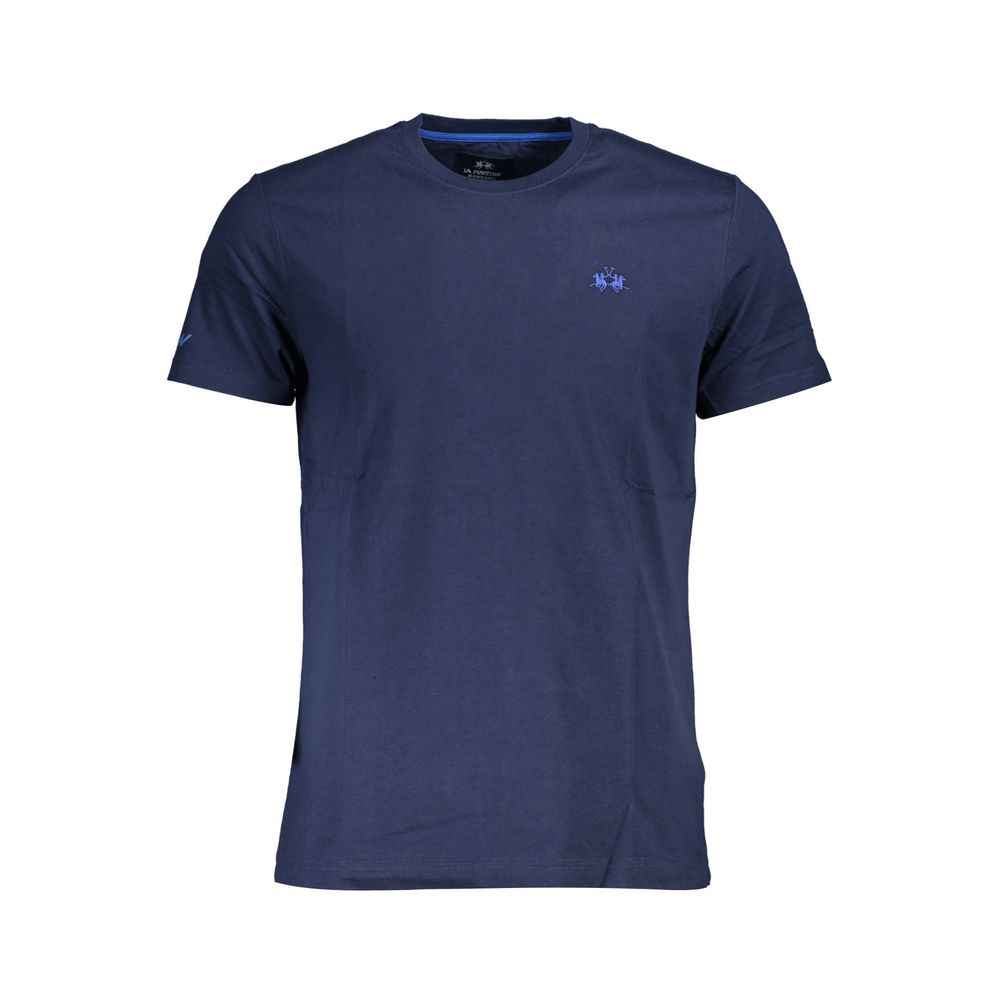 La Martina Blue Cotton Men TShirt