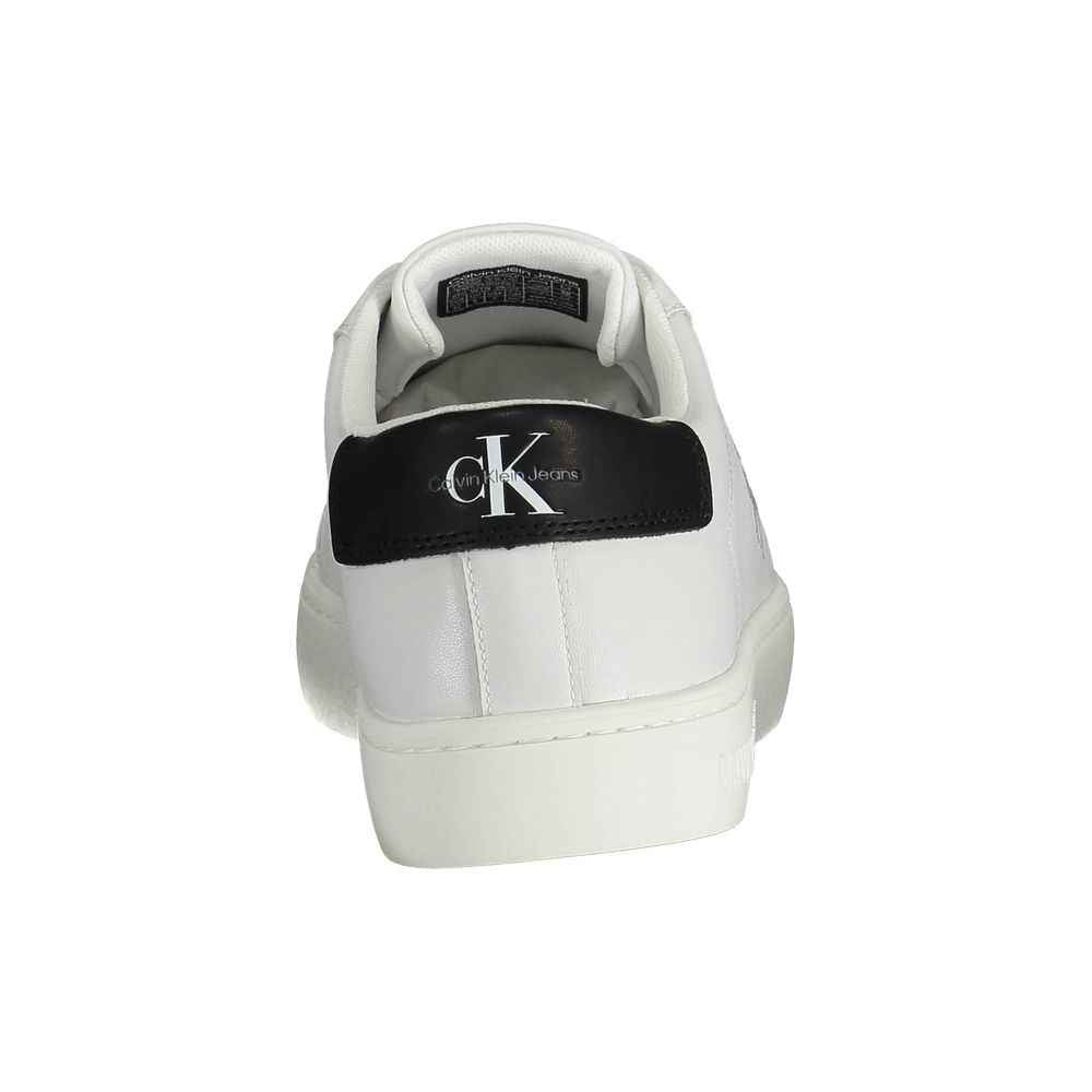 Calvin Klein White Recycled Polyester Men Sneaker