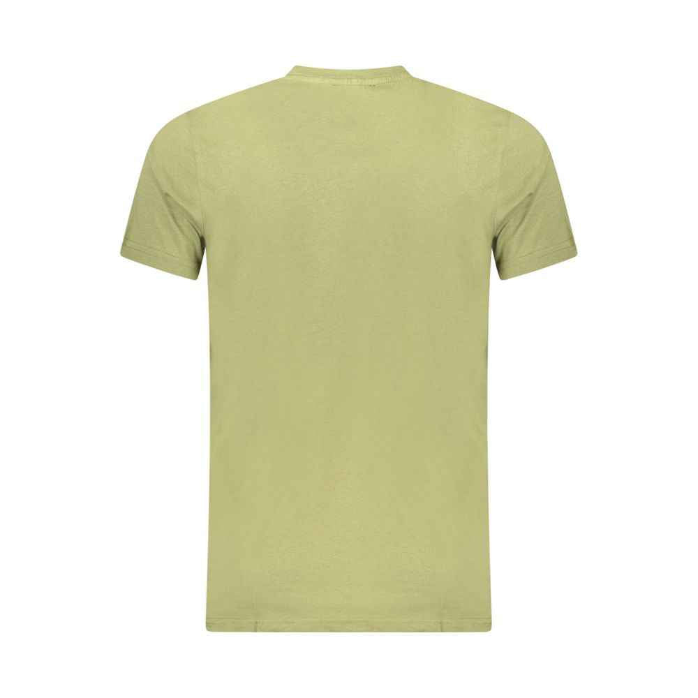 Cavalli Class Green Cotton Men T-Shirt