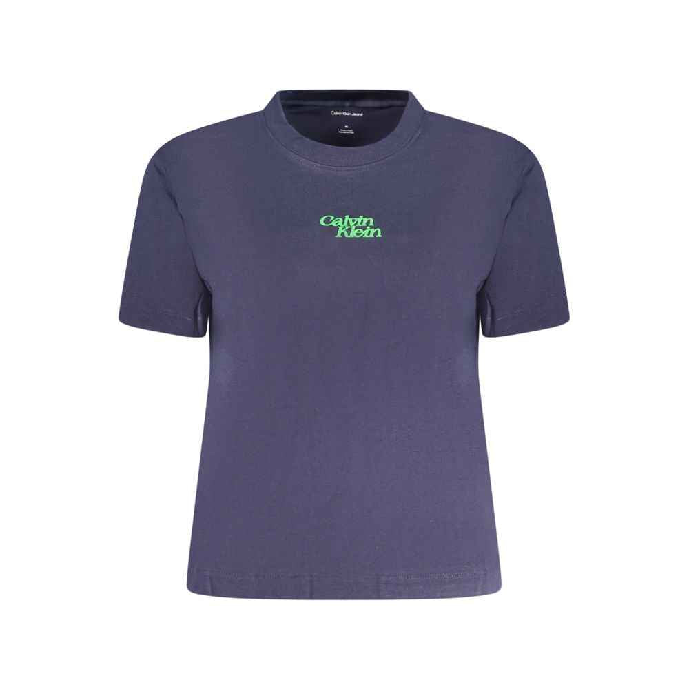 Calvin Klein Blue Cotton Women T-Shirt