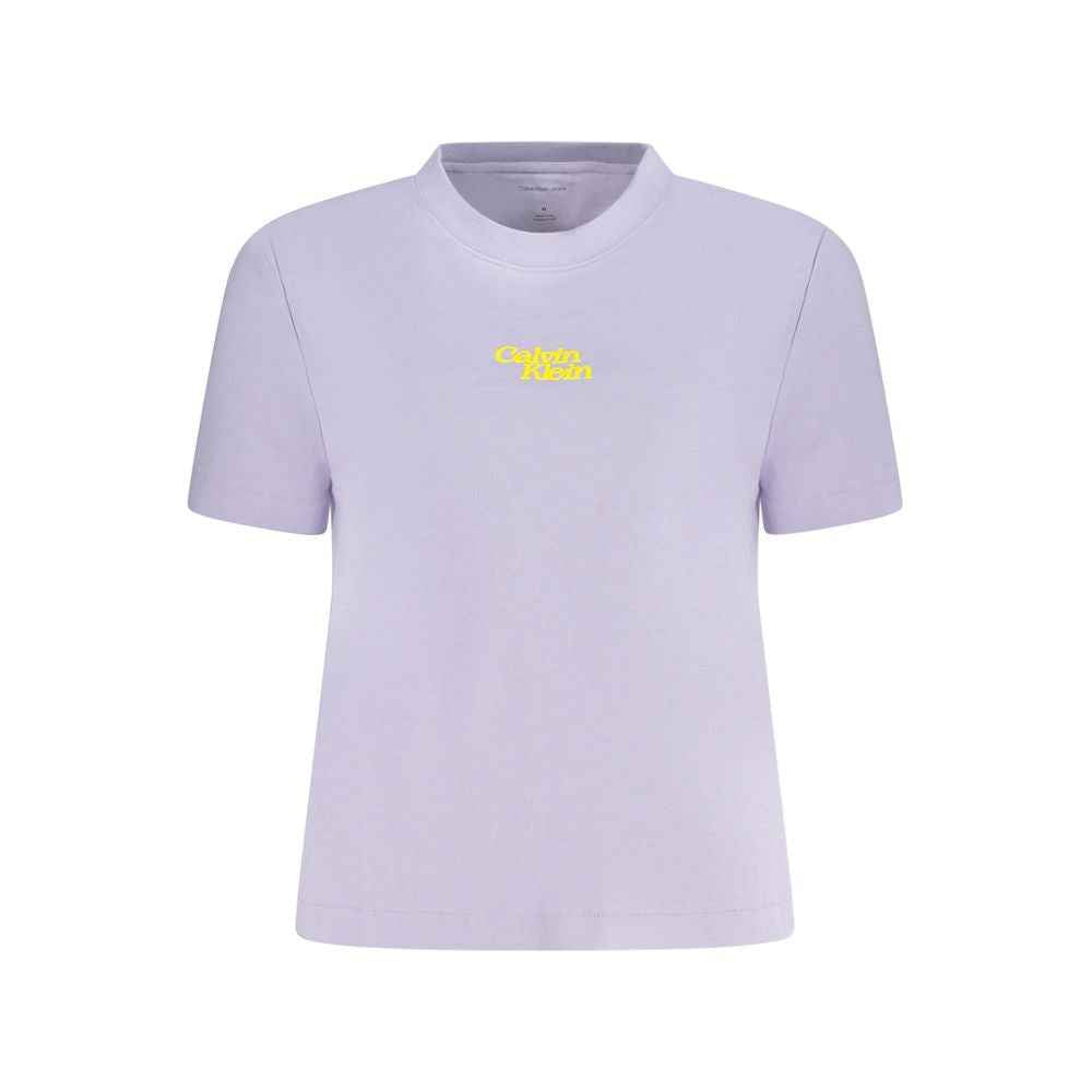 Calvin Klein Purple Cotton Women T-Shirt