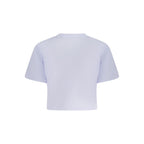 Converse Purple Cotton Women T-Shirt