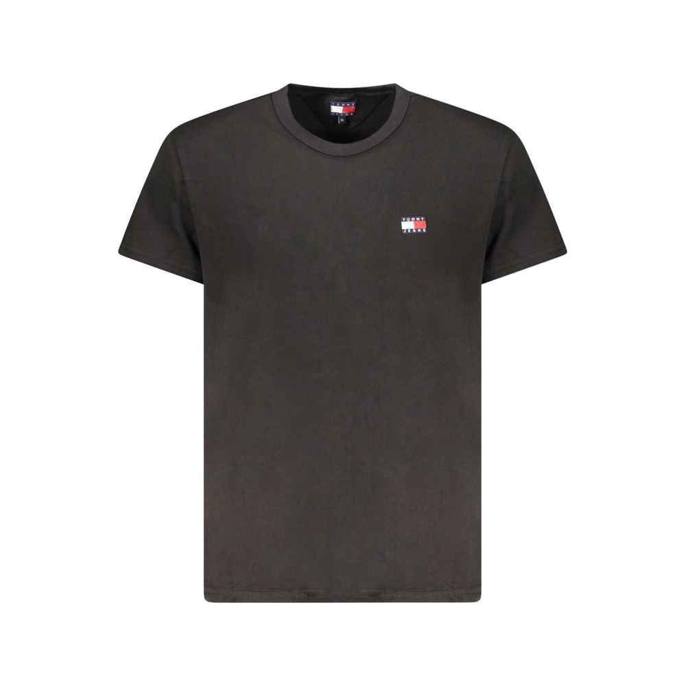 Tommy Hilfiger Black Cotton Men T-Shirt