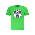 North Sails Green Cotton Men T-Shirt