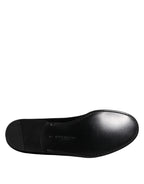Dolce & Gabbana Black Velvet Slip On Loafers Formal Shoes