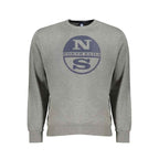 North Sails Gray Cotton Men Sweater