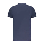 Trussardi Blue Cotton Men Polo Shirt