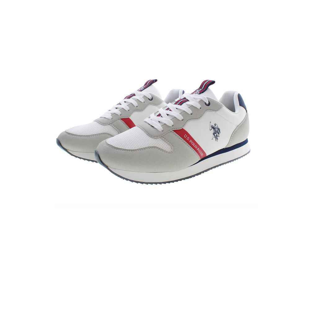 U.S. POLO ASSN. White Polyester Men Sneaker