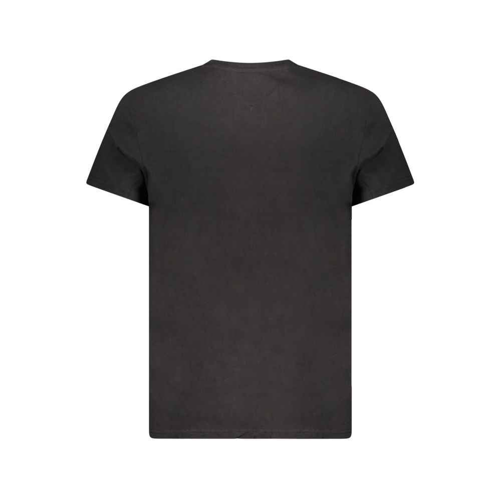 Tommy Hilfiger Black Cotton Men T-Shirt
